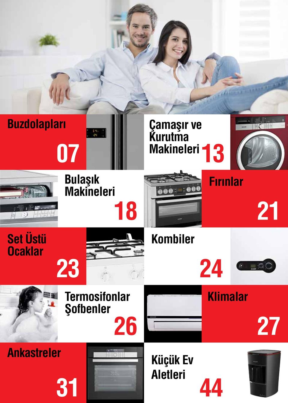 Ocaklar 23 Kombiler 24 Termosifonlar Klimalar