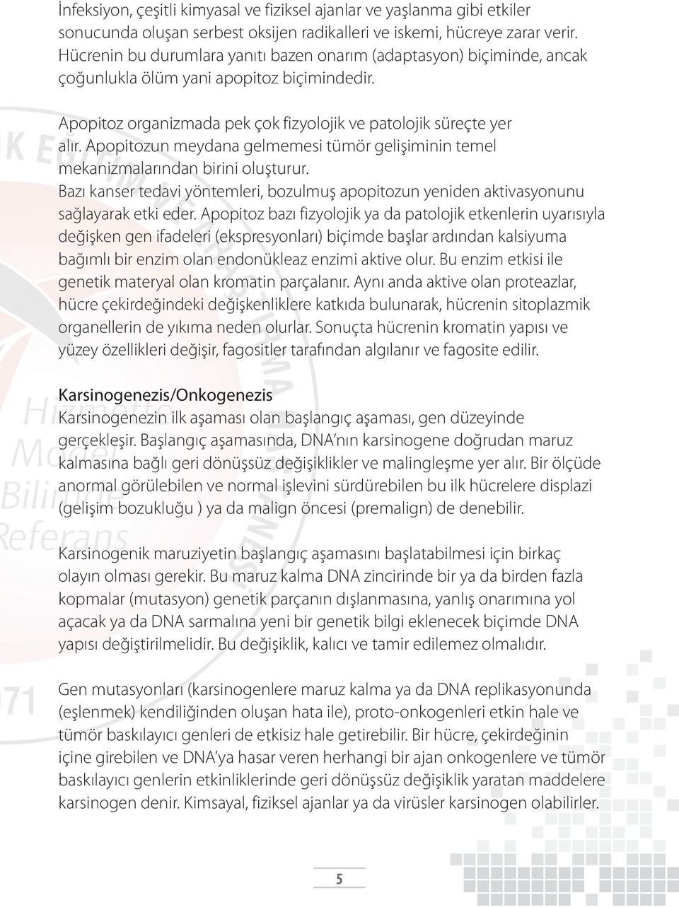 Apopitozun meydana gelmemesi tümör gelişiminin temel mekanizmalarından birini oluşturur. Bazı kanser tedavi yöntemleri, bozulmuş apopitozun yeniden aktivasyonunu sağlayarak etki eder.