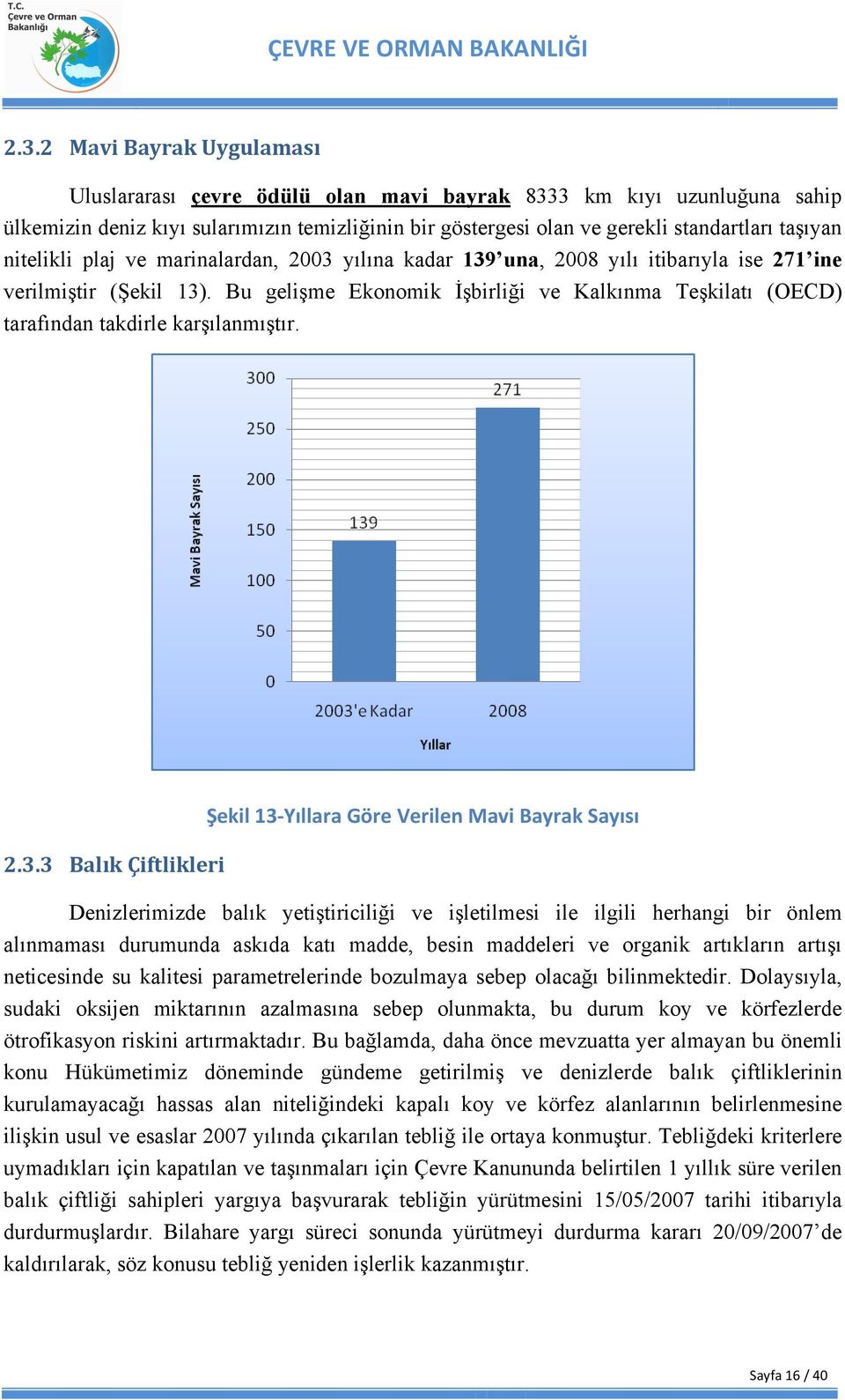 Bu gelişme Ekonomik İşbirliği ve Kalkınma Teşkilatı (OECD) tarafından takdirle karşılanmıştır. 2.3.