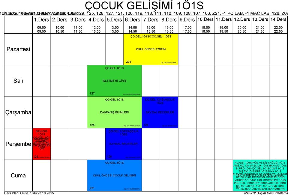 GEL. OKUL ÖNCESİ ÇOCUK GELİŞİMİ Öğr. Gör.BUĞSE BİLGİN ADALET /AĞIZ VE DİŞ SAĞLIĞI AME.HİZ /AŞÇILIK /BAN.SİG Bİ.PRO /ÇO.GEL./ÇVMT DIŞ.TİC/DPT /DİYA ELEKTR.