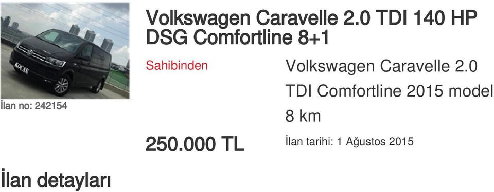 Volkswagen Caravelle 2.