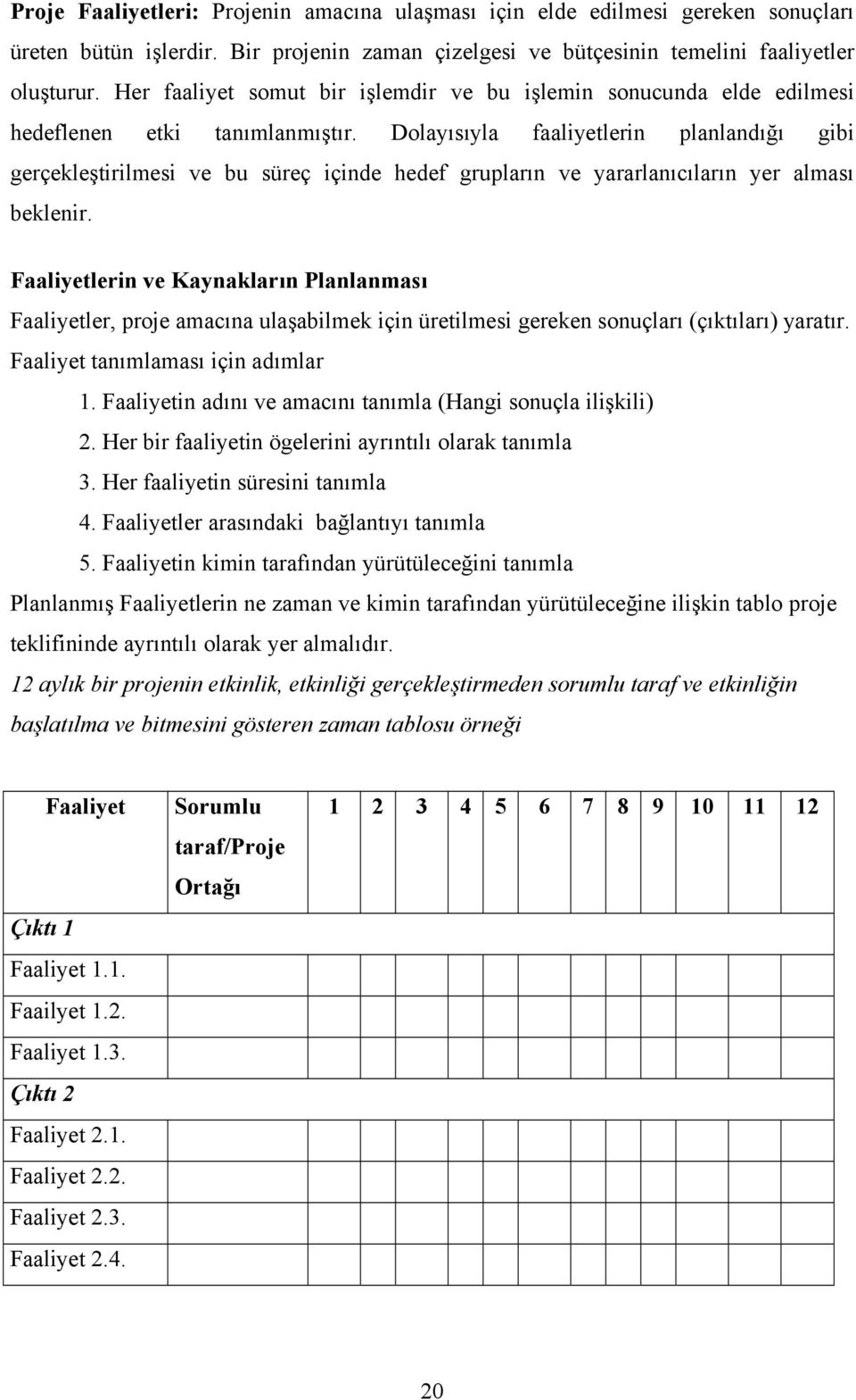 Dolayısıyla faaliyetlerin planlandığı gibi gerçekleştirilmesi ve bu süreç içinde hedef grupların ve yararlanıcıların yer alması beklenir.