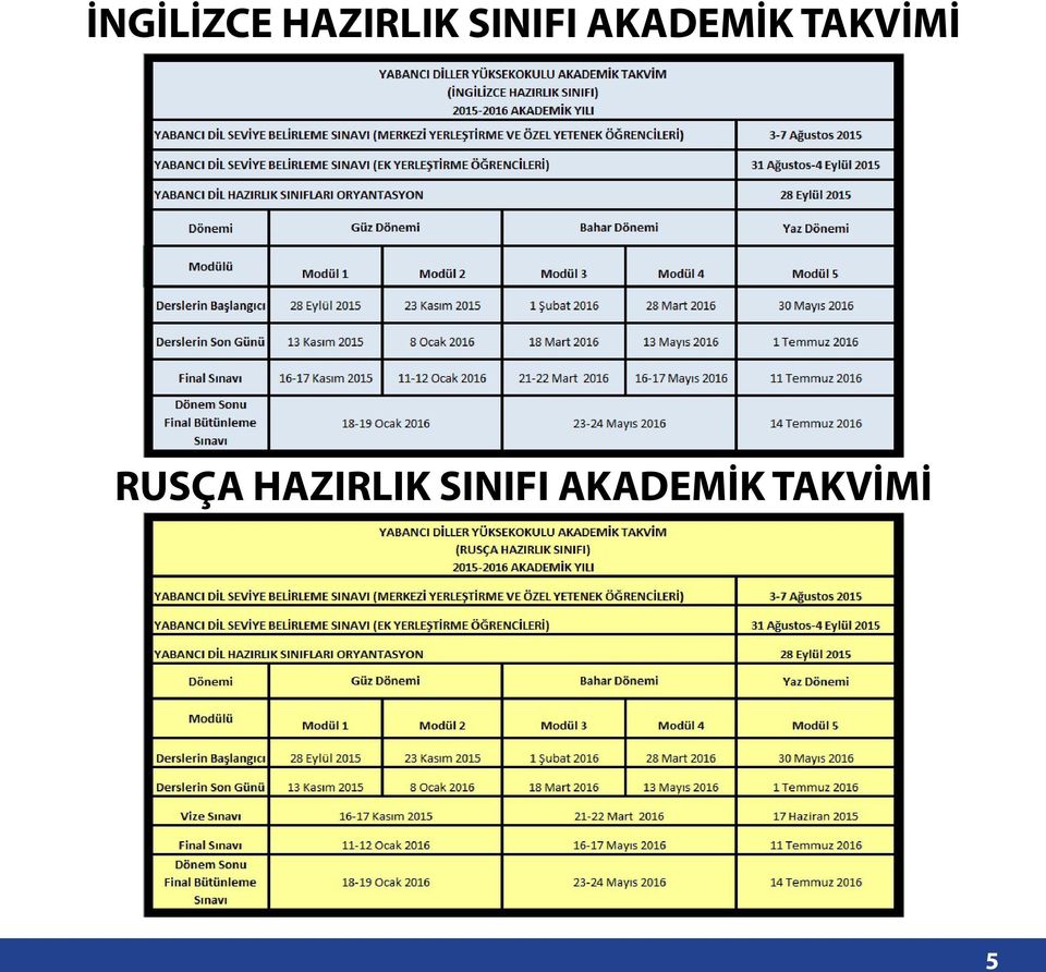 TAKVİMİ RUSÇA