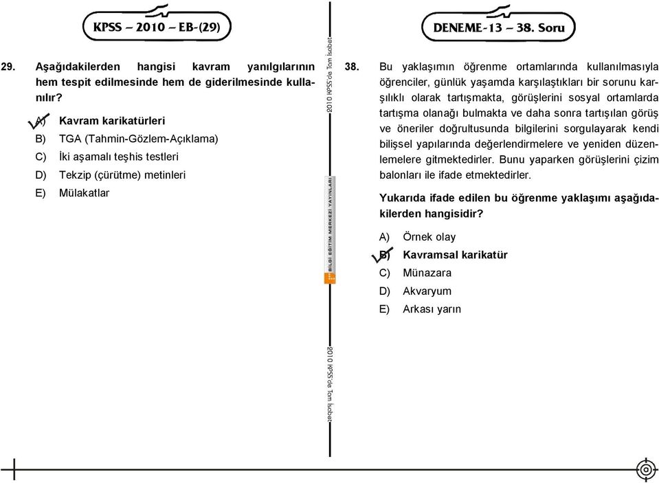 Bu yaklaşımın öğrenme ortamlarında kullanılmasıyla öğrenciler, günlük yaşamda karşılaştıkları bir sorunu karşılıklı olarak tartışmakta, görüşlerini sosyal ortamlarda tartışma olanağı bulmakta ve daha