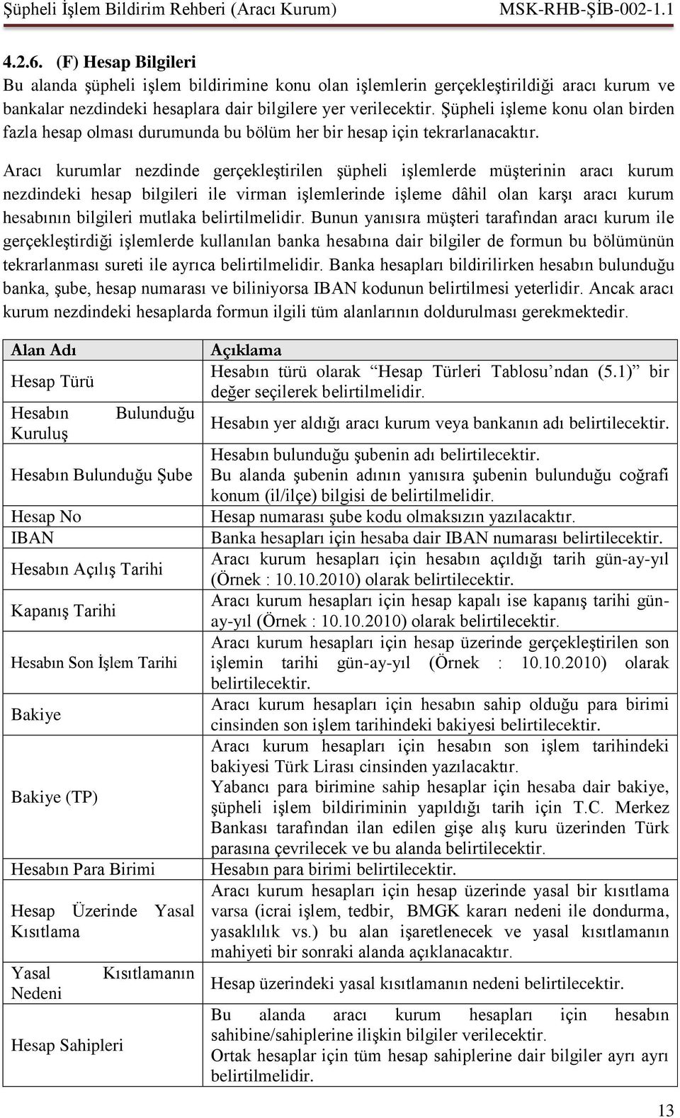 Aracı kurumlar nezdinde gerçekleştirilen şüpheli işlemlerde müşterinin aracı kurum nezdindeki hesap bilgileri ile virman işlemlerinde işleme dâhil olan karşı aracı kurum hesabının bilgileri mutlaka