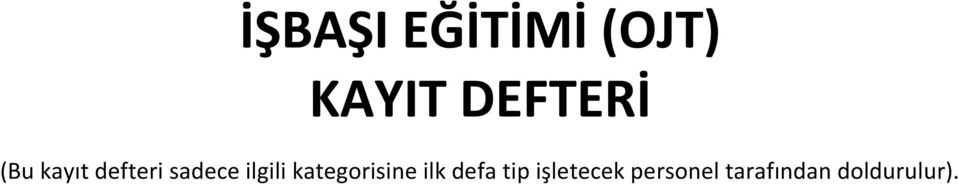 ilgili kategorisine ilk defa tip