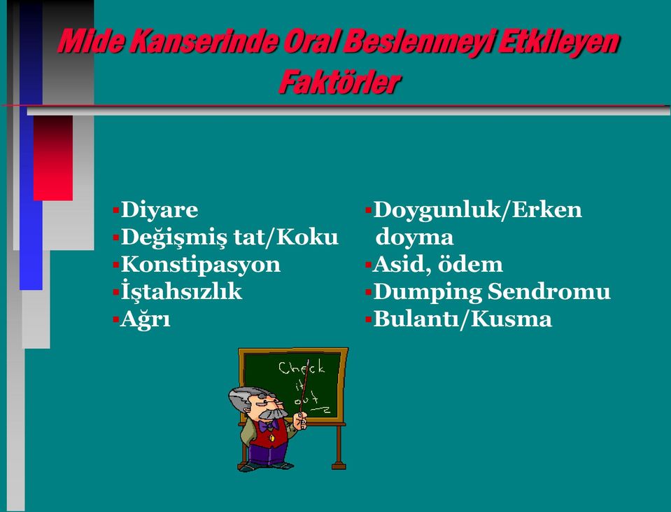 Konstipasyon İştahsızlık Ağrı