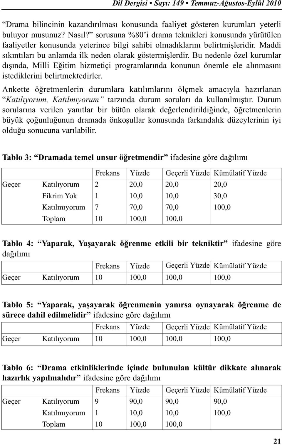 Bu nedenle özel kurumlar dışında, Milli Eğitim hizmetiçi programlarında konunun önemle ele alınmasını istediklerini belirtmektedirler.