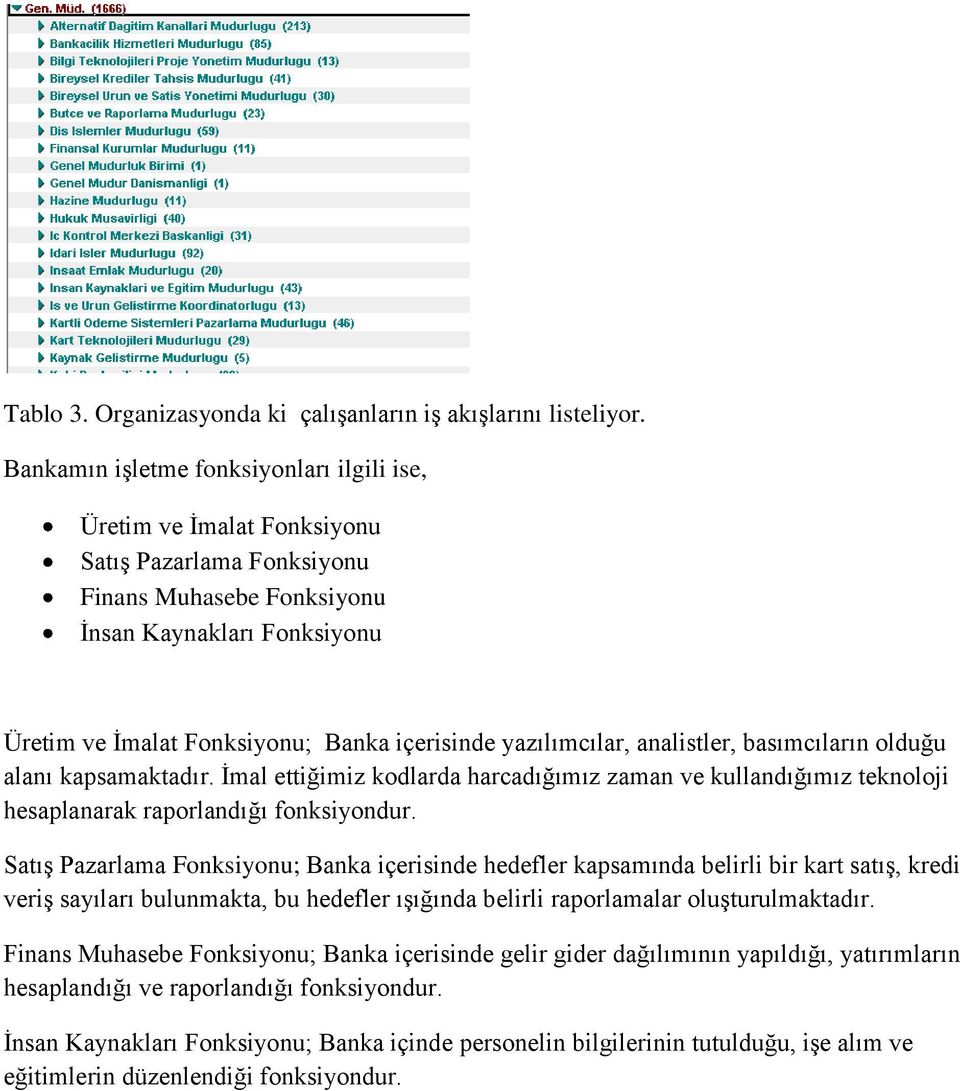 yazılımcılar, analistler, basımcıların olduğu alanı kapsamaktadır. İmal ettiğimiz kodlarda harcadığımız zaman ve kullandığımız teknoloji hesaplanarak raporlandığı fonksiyondur.