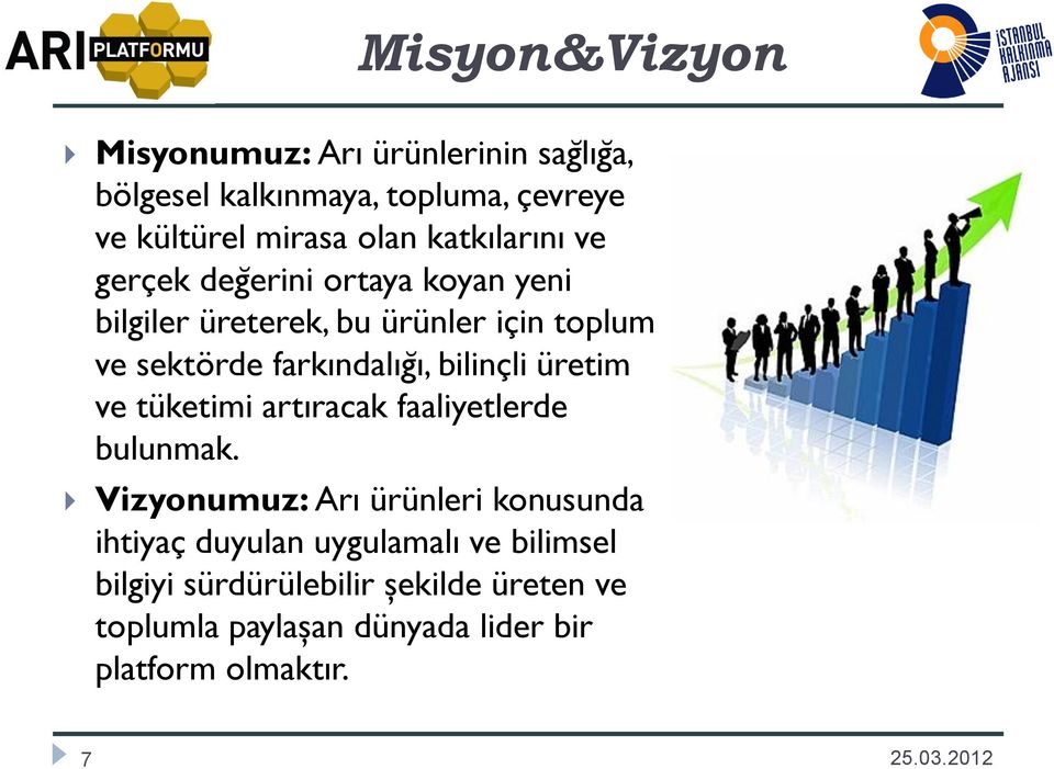 bilinçli üretim ve tüketimi artıracak faaliyetlerde bulunmak.