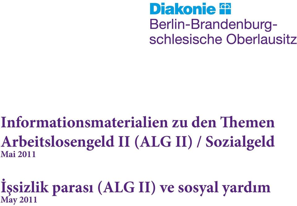 II) / Sozialgeld Mai 2011 İşsizlik