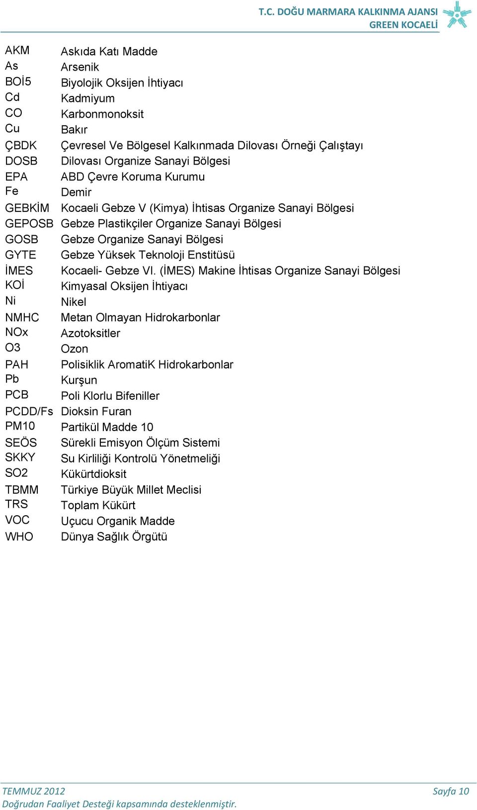 Gebze Yüksek Teknoloji Enstitüsü İMES Kocaeli- Gebze VI.