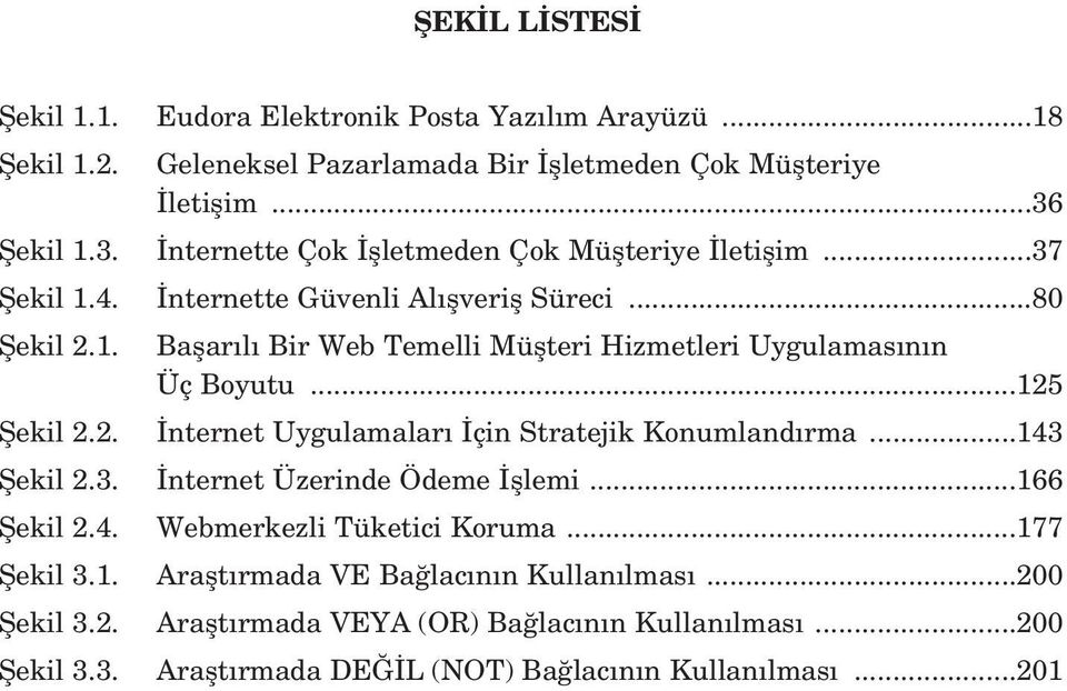 ..125 fiekil 2.2. nternet Uygulamalar çin Stratejik Konumland rma...143 fiekil 2.3. nternet Üzerinde Ödeme fllemi...166 fiekil 2.4. Webmerkezli Tüketici Koruma...177 fiekil 3.