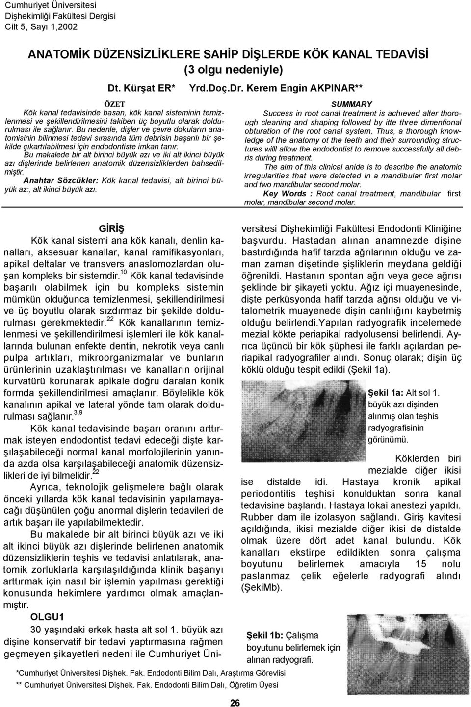 Bu nedenle, dişler ve çevre dokuların anatomisinin bilinmesi tedavi sırasında tüm debrisin başarılı bir şekilde çıkartılabilmesi için endodontiste imkan tanır.