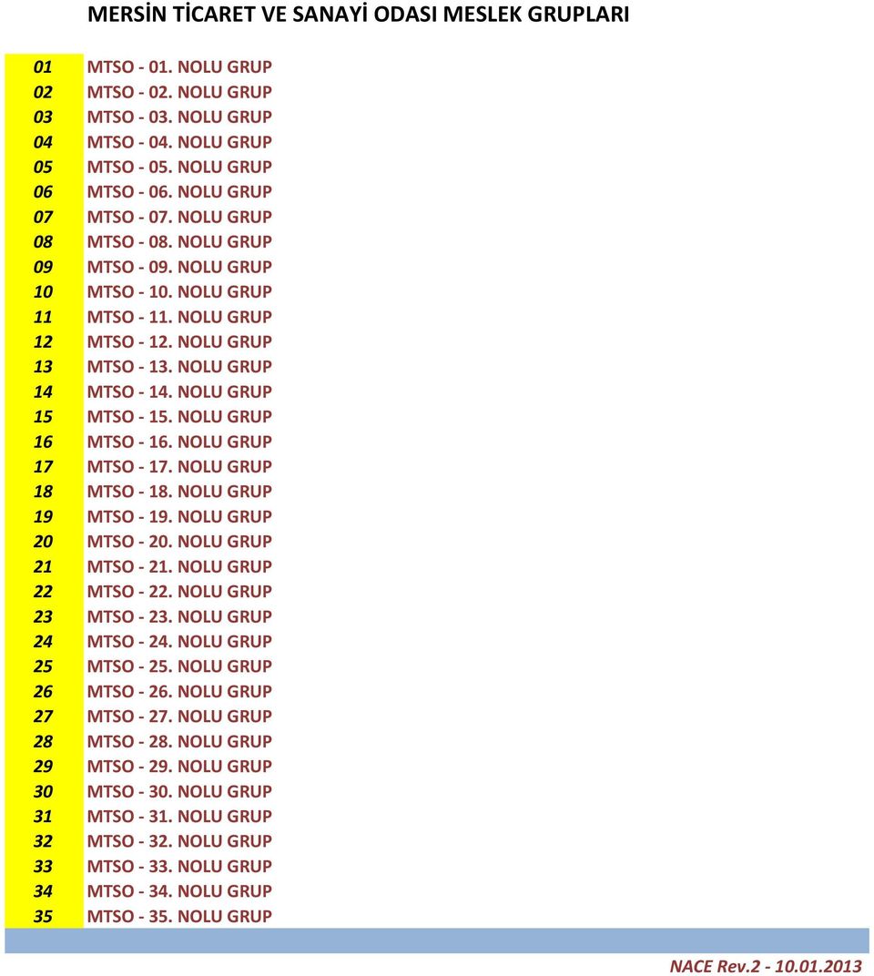 NOLU GRUP 15 MTSO - 15. NOLU GRUP 16 MTSO - 16. NOLU GRUP 17 MTSO - 17. NOLU GRUP 18 MTSO - 18. NOLU GRUP 19 MTSO - 19. NOLU GRUP 20 MTSO - 20. NOLU GRUP 21 MTSO - 21. NOLU GRUP 22 MTSO - 22.