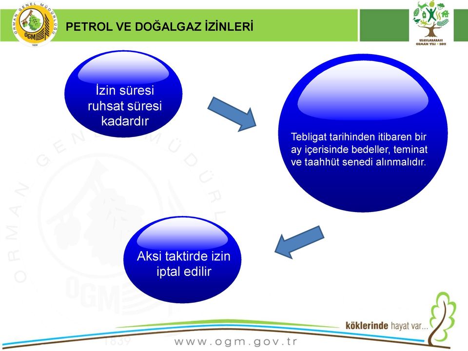 bir ay içerisinde bedeller, teminat ve taahhüt