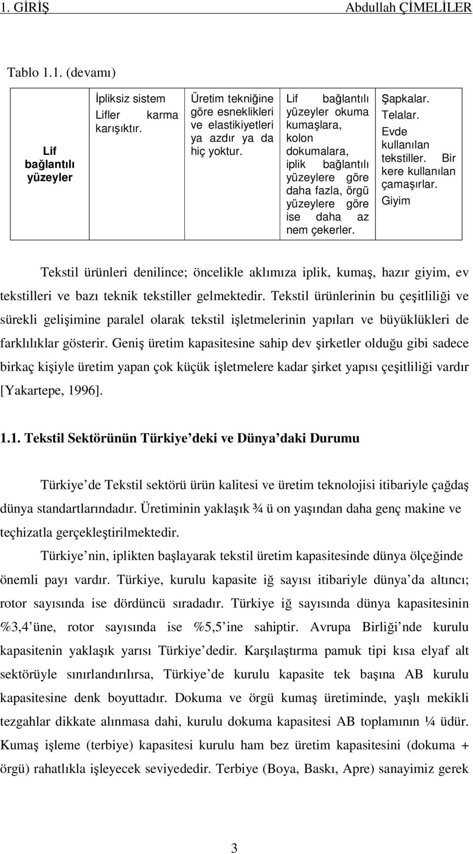 Bir kere kullanılan çamaşırlar. Giyim Tekstil ürünleri denilince; öncelikle aklımıza iplik, kumaş, hazır giyim, ev tekstilleri ve bazı teknik tekstiller gelmektedir.