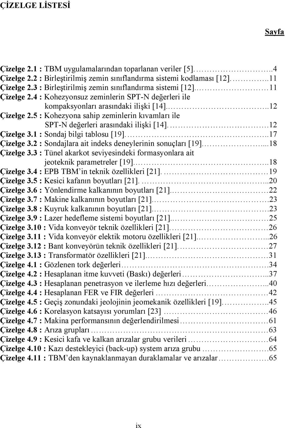 5 : Kohezyona sahip zeminlerin kıvamları ile SPT-N değerleri arasındaki ilişki [14]..12 Çizelge 3.1 : Sondaj bilgi tablosu [19]...17 Çizelge 3.2 : Sondajlara ait indeks deneylerinin sonuçları [19].