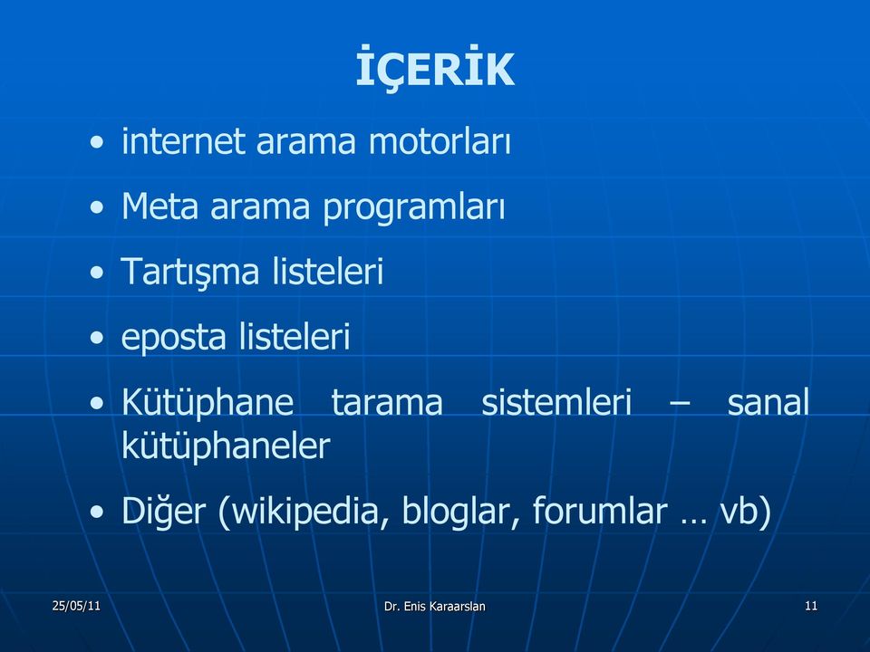 Kütüphane tarama sistemleri sanal kütüphaneler Diğer