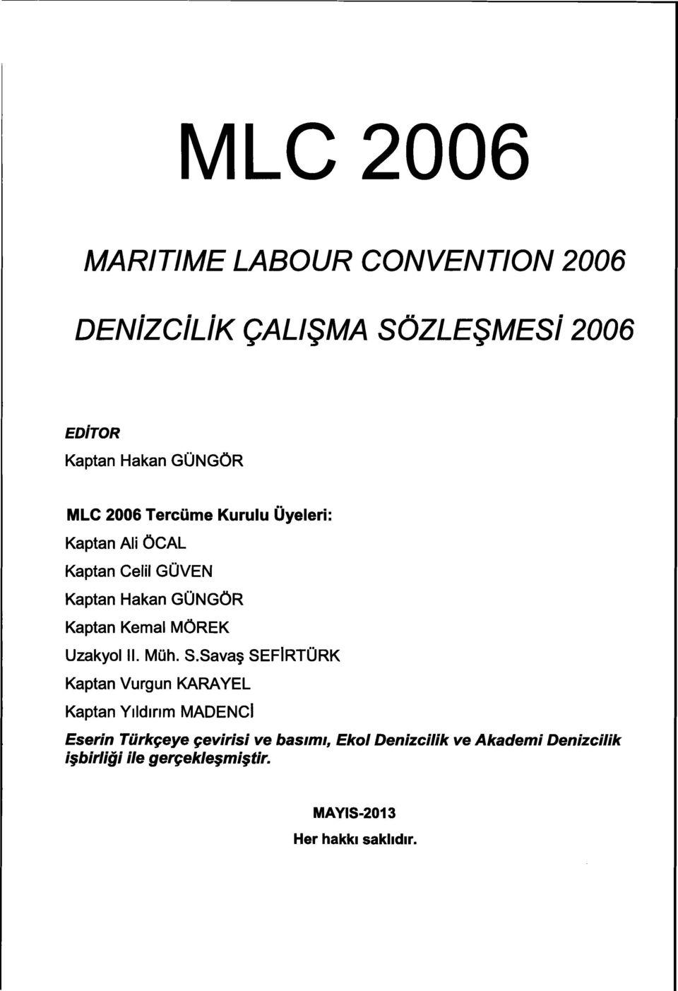 Uzakyol II. Müh. S.Sava?