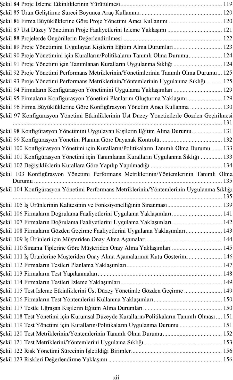 .. 122 Şekil 89 Proje Yönetimini Uygulayan Kişilerin Eğitim Alma Durumları... 123 Şekil 90 Proje Yönetimini için Kuralların/Politikaların Tanımlı Olma Durumu.