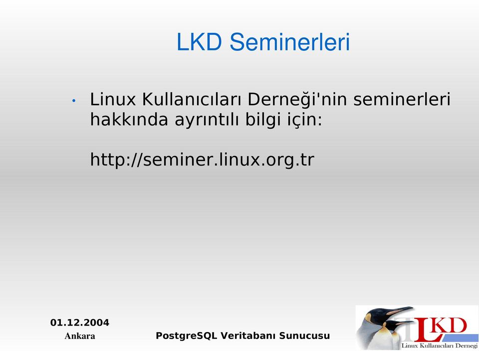 seminerleri hakkında