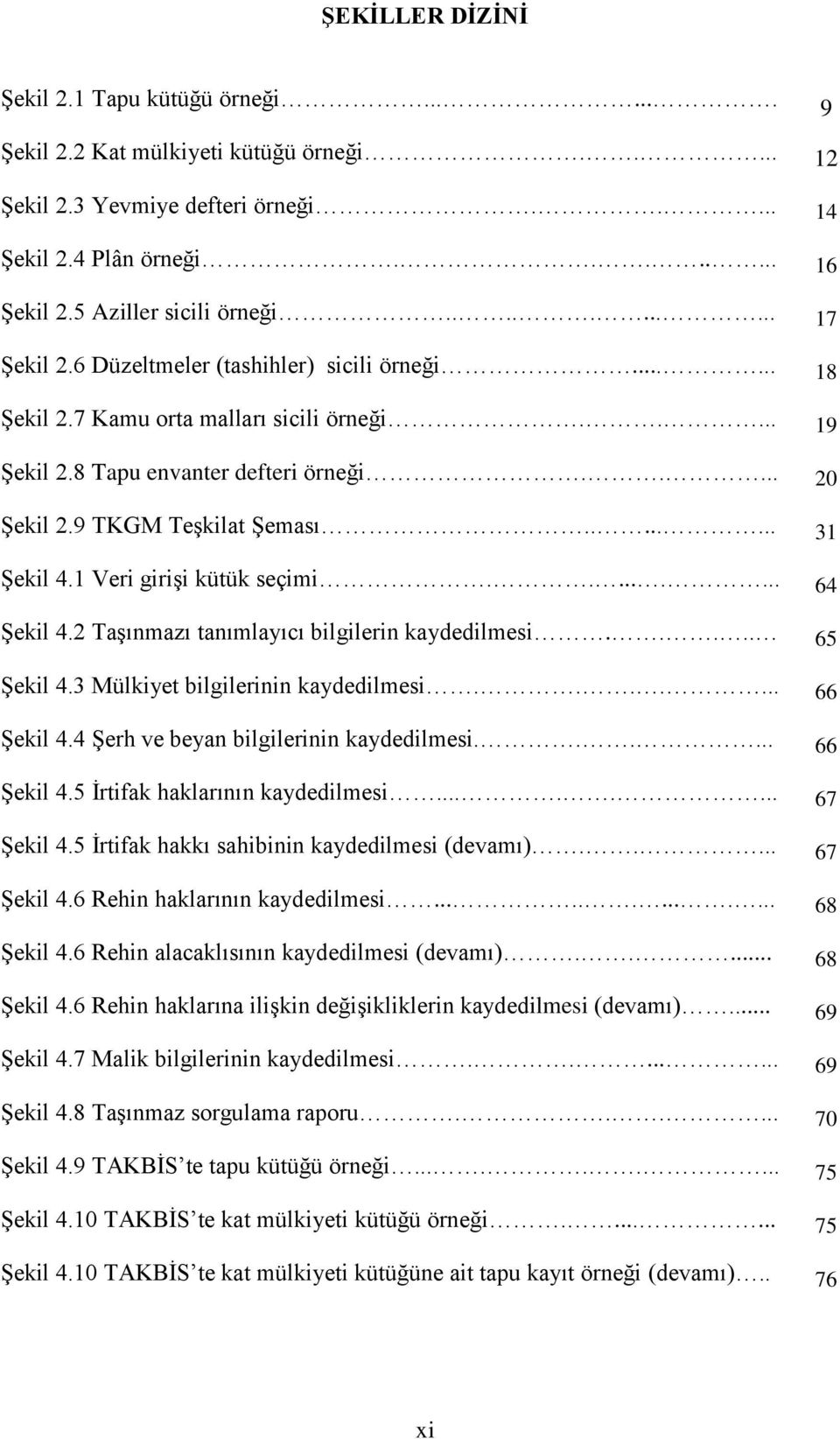 9 TKGM Teşkilat Şeması........ 31 Şekil 4.1 Veri girişi kütük seçimi......... 64 Şekil 4.2 Taşınmazı tanımlayıcı bilgilerin kaydedilmesi..... 65 Şekil 4.3 Mülkiyet bilgilerinin kaydedilmesi.