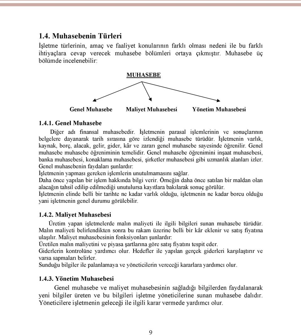 İşletmenin parasal işlemlerinin ve sonuçlarının belgelere dayanarak tarih sırasına göre izlendiği muhasebe türüdür.