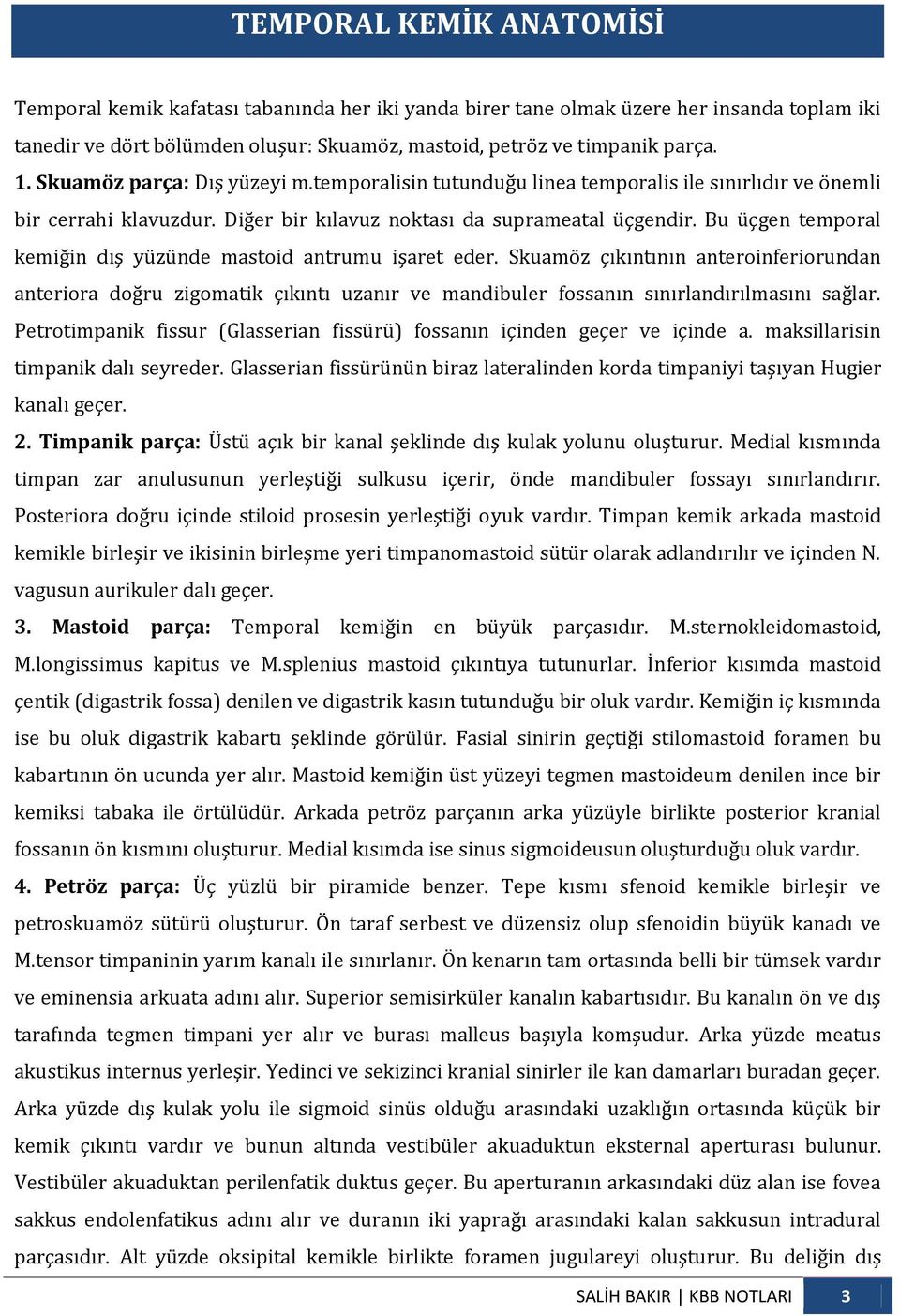 Bu üçgen temporal kemiğin dış yüzünde mastoid antrumu işaret eder. Skuamöz çıkıntının anteroinferiorundan anteriora doğru zigomatik çıkıntı uzanır ve mandibuler fossanın sınırlandırılmasını sağlar.