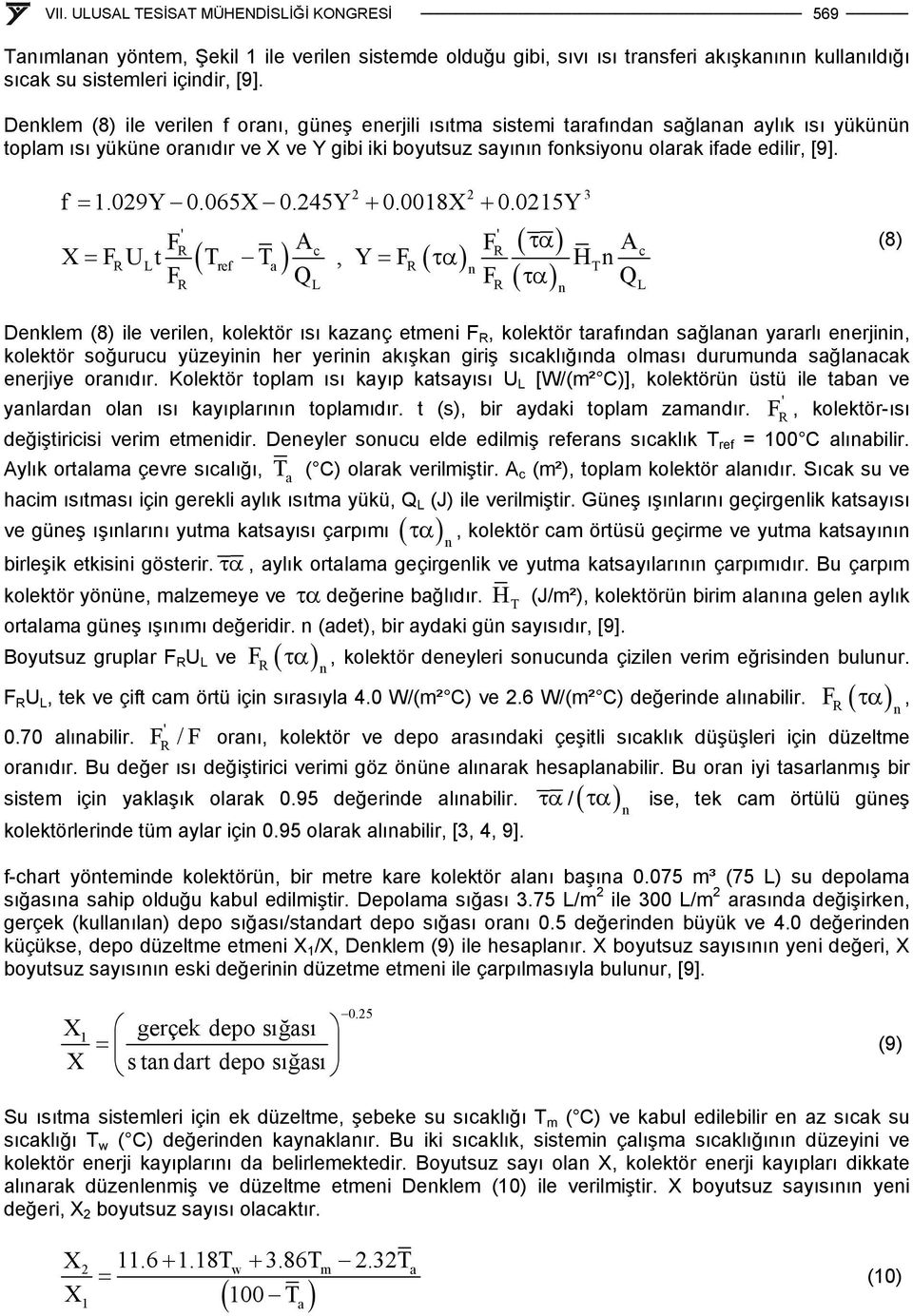 f = 1.029Y 0.065X 0.245Y + 0.0018X + 0.