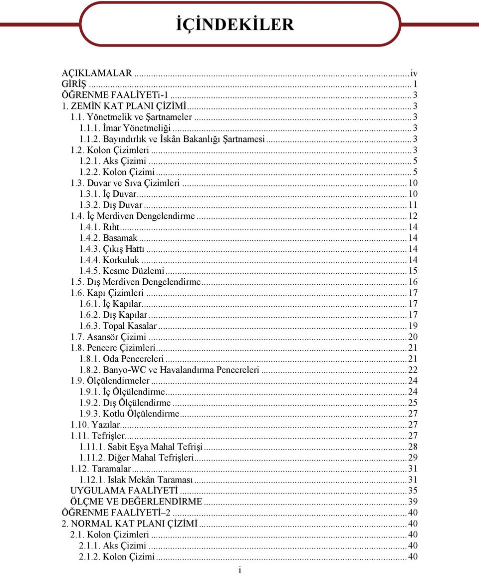 İç Merdiven Dengelendirme...12 1.4.1. Rıht...14 1.4.2. Basamak...14 1.4.3. Çıkış Hattı...14 1.4.4. Korkuluk...14 1.4.5. Kesme Düzlemi...15 1.5. Dış Merdiven Dengelendirme...16 1.6. Kapı Çizimleri.