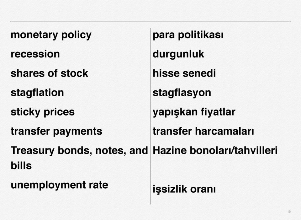 rate para politikası durgunluk hisse senedi stagflasyon yapışkan