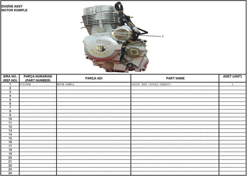 ENGINE ASSY(SINGLE