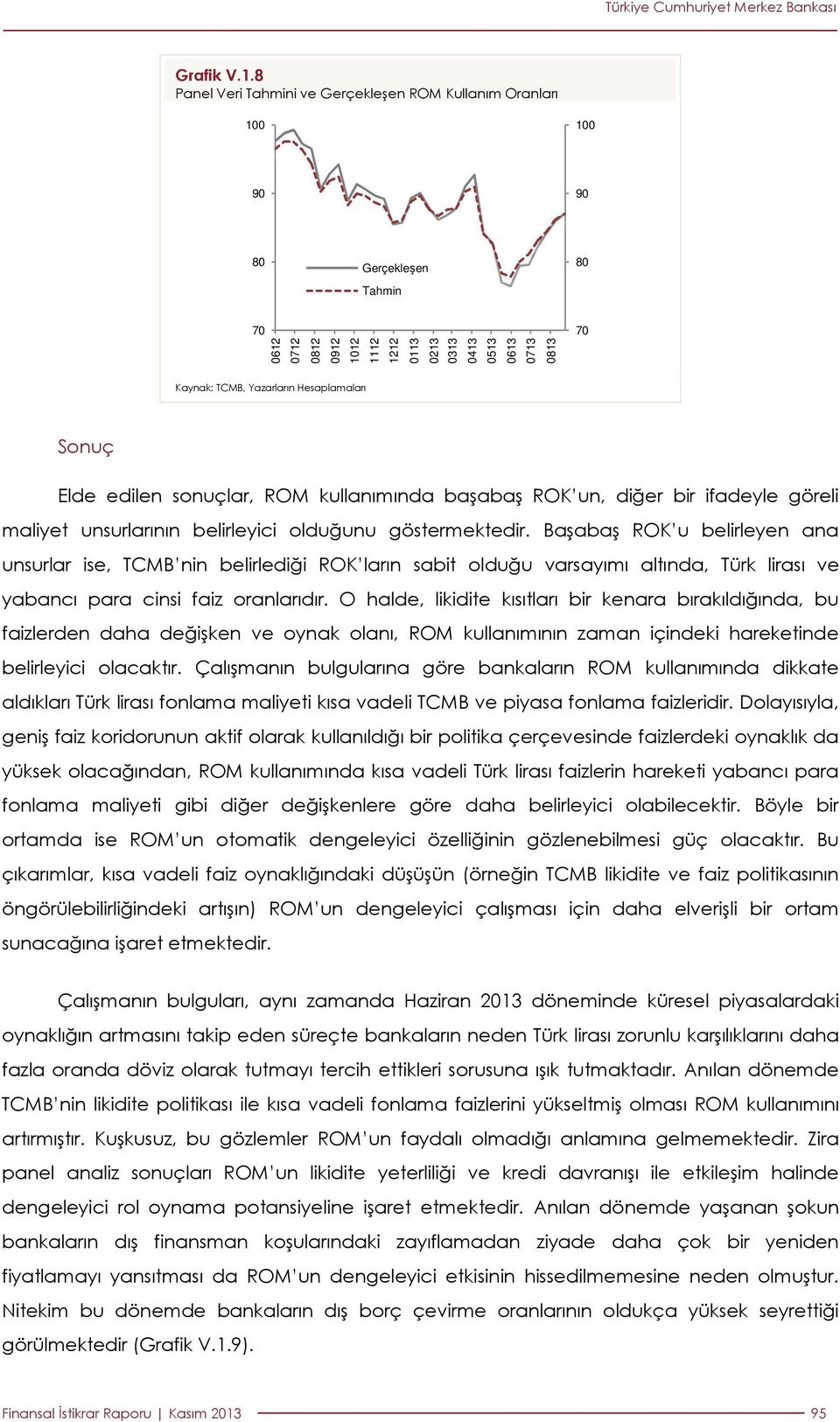 Yazarların Hesaplamaları Sonuç Elde edilen sonuçlar, ROM kullanımında başabaş ROK un, diğer bir ifadeyle göreli maliyet unsurlarının belirleyici olduğunu göstermektedir.