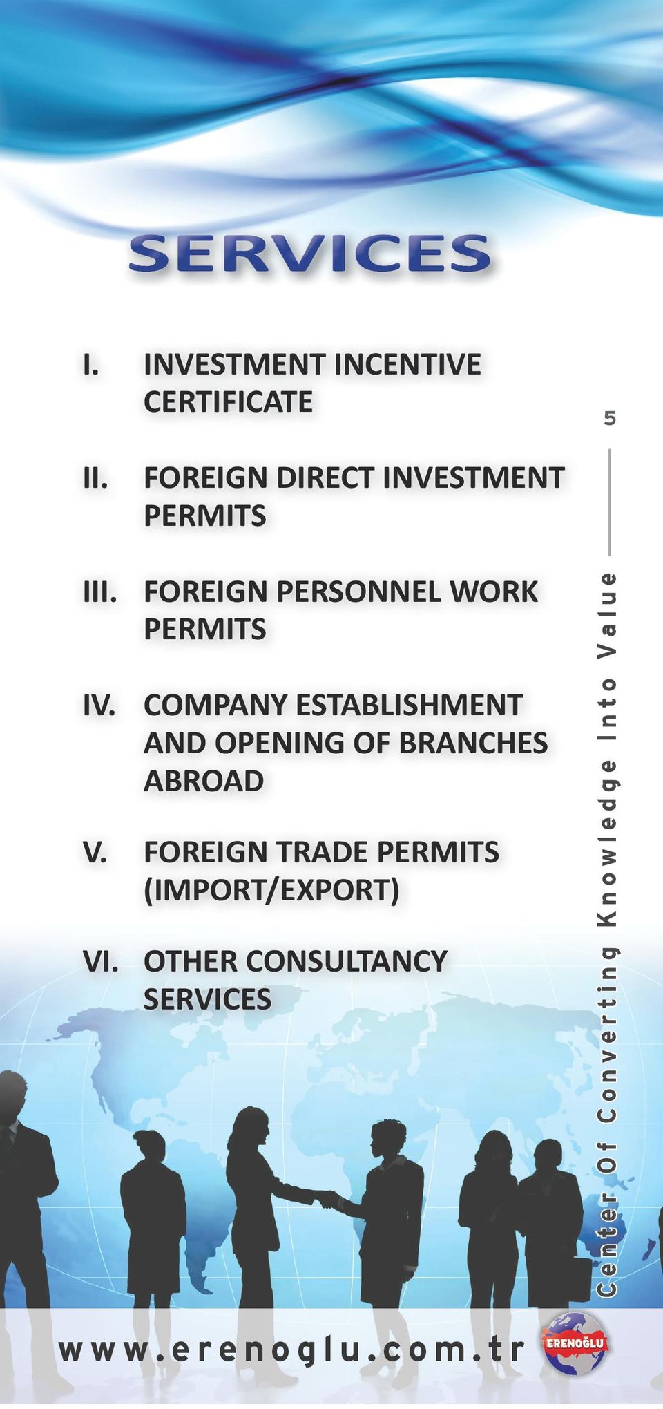 COMPANY ESTABLISHMENT AND OPENING OF BRANCHES ABROAD V.