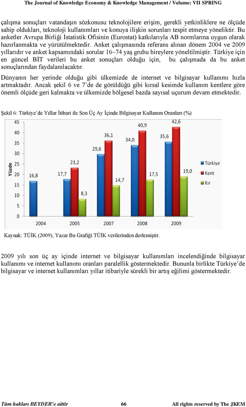 Anket çalışmasında referans alınan dönem 2004 ve 2009 yıllarıdır ve anket kapsamındaki sorular 16 74 yaş grubu bireylere yöneltilmiştir.