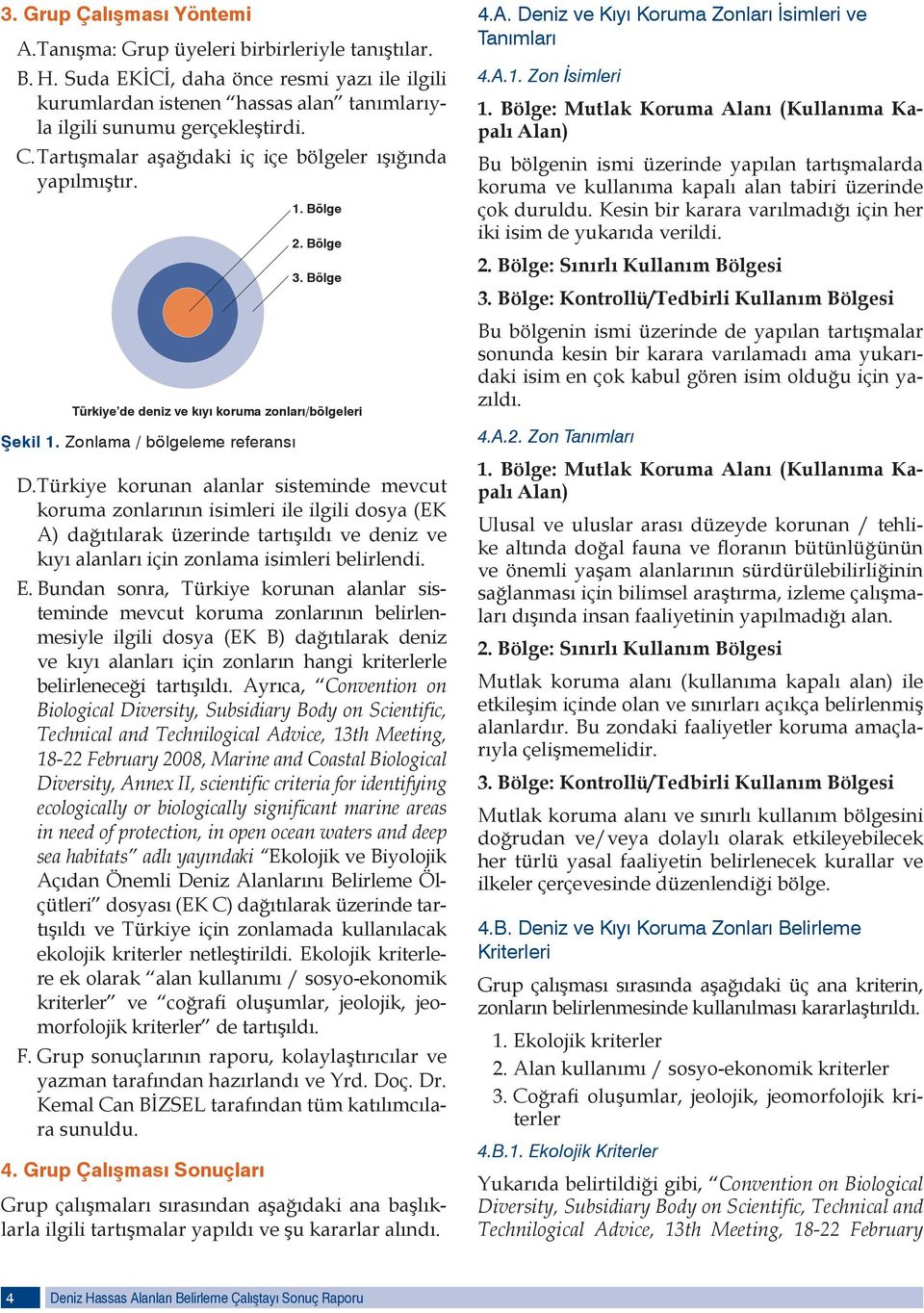 Bölge 3. Bölge Türkiye de deniz ve kıyı koruma zonları/bölgeleri Şekil 1. Zonlama / bölgeleme referansı D.