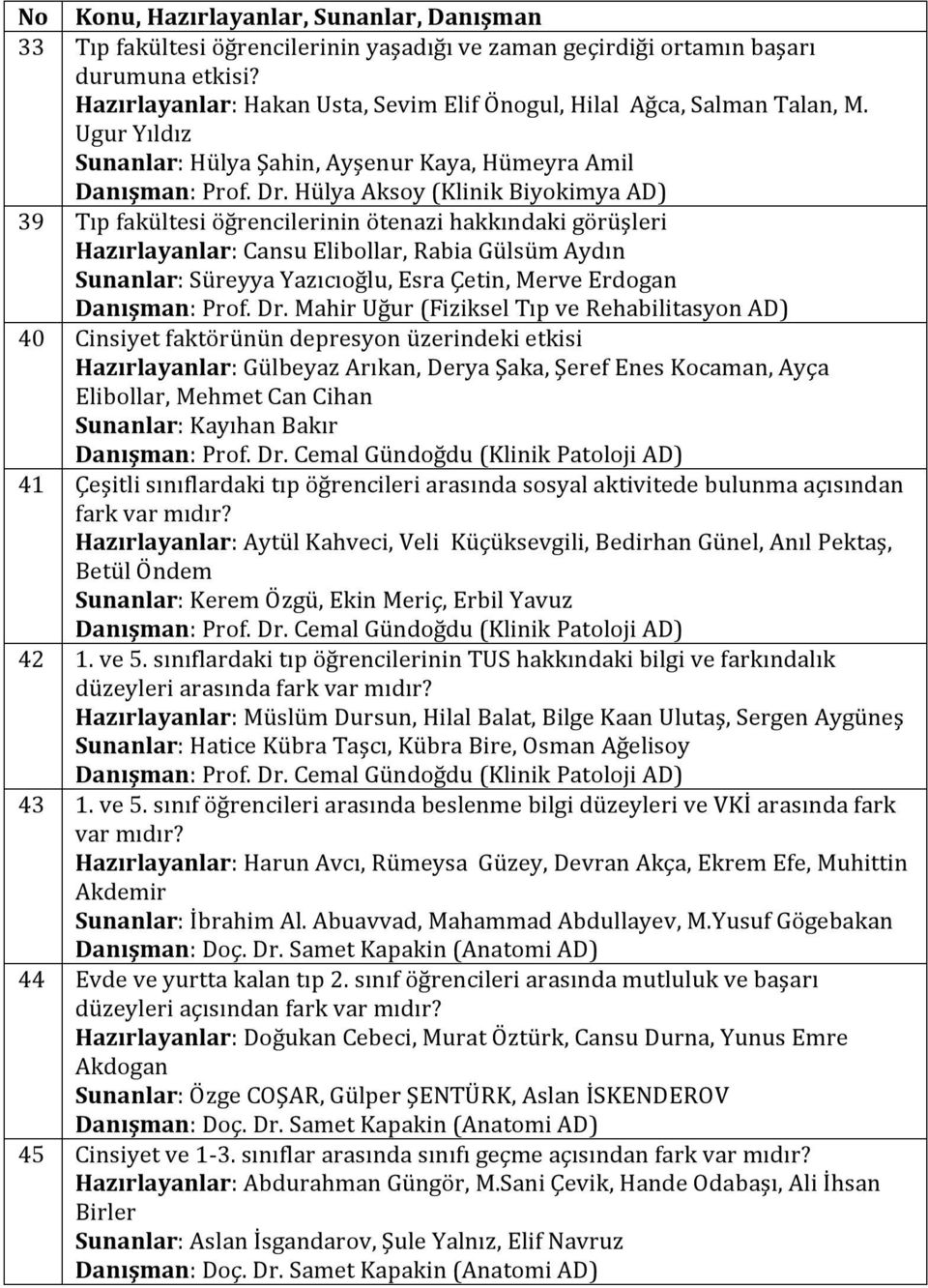 Hülya Aksoy (Klinik Biyokimya AD) 39 Tıp fakültesi öğrencilerinin ötenazi hakkındaki görüşleri Hazırlayanlar: Cansu Elibollar, Rabia Gülsüm Aydın Sunanlar: Süreyya Yazıcıoğlu, Esra Çetin, Merve