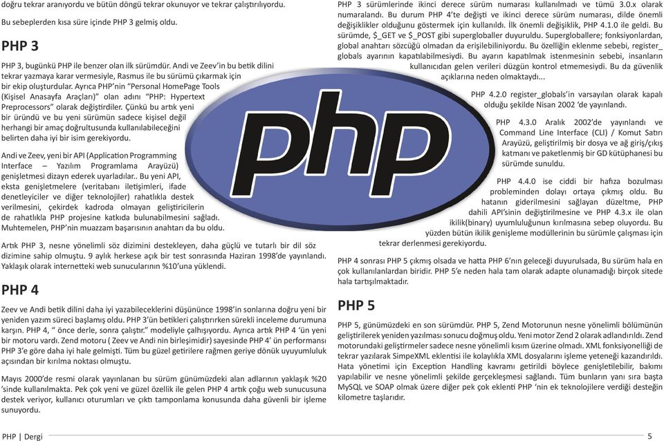 Ayrıca PHP nin Personal HomePage Tools (Kişisel Anasayfa Araçları) olan adını PHP: Hypertext Preprocessors olarak değiştirdiler.