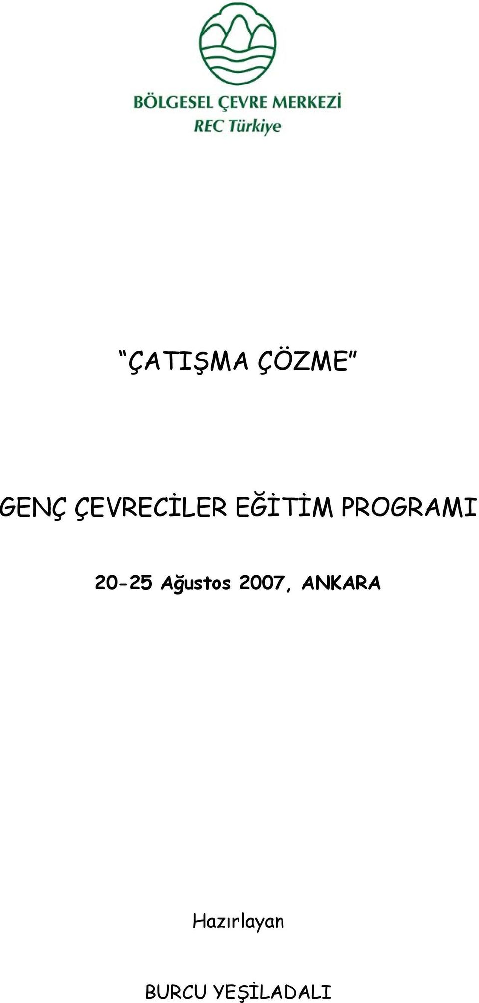 PROGRAMI 20-25 Ağustos