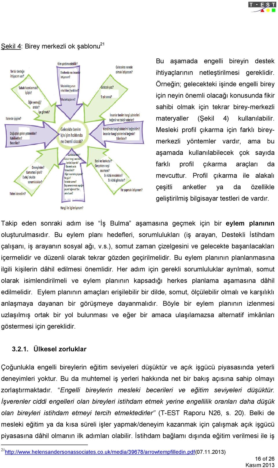 Mesleki profil çıkarma için farklı bireymerkezli yöntemler vardır, ama bu aşamada kullanılabilecek çok sayıda farklı profil çıkarma araçları da mevcuttur.