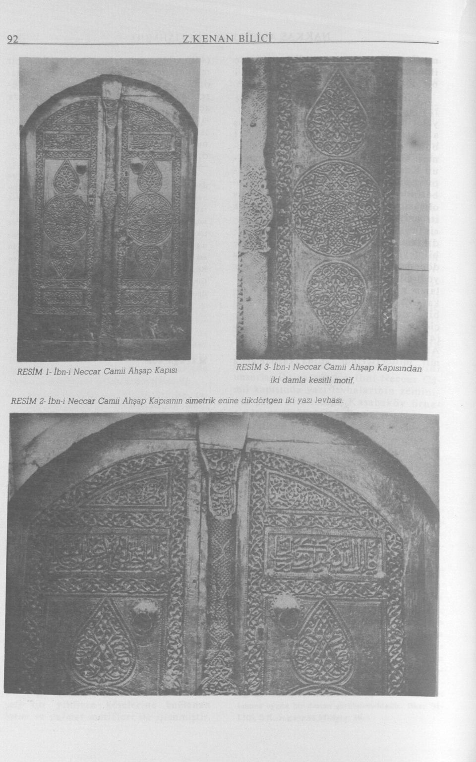 REStM 2- tbn-ı Neccar Camü Ahşap Kapısının