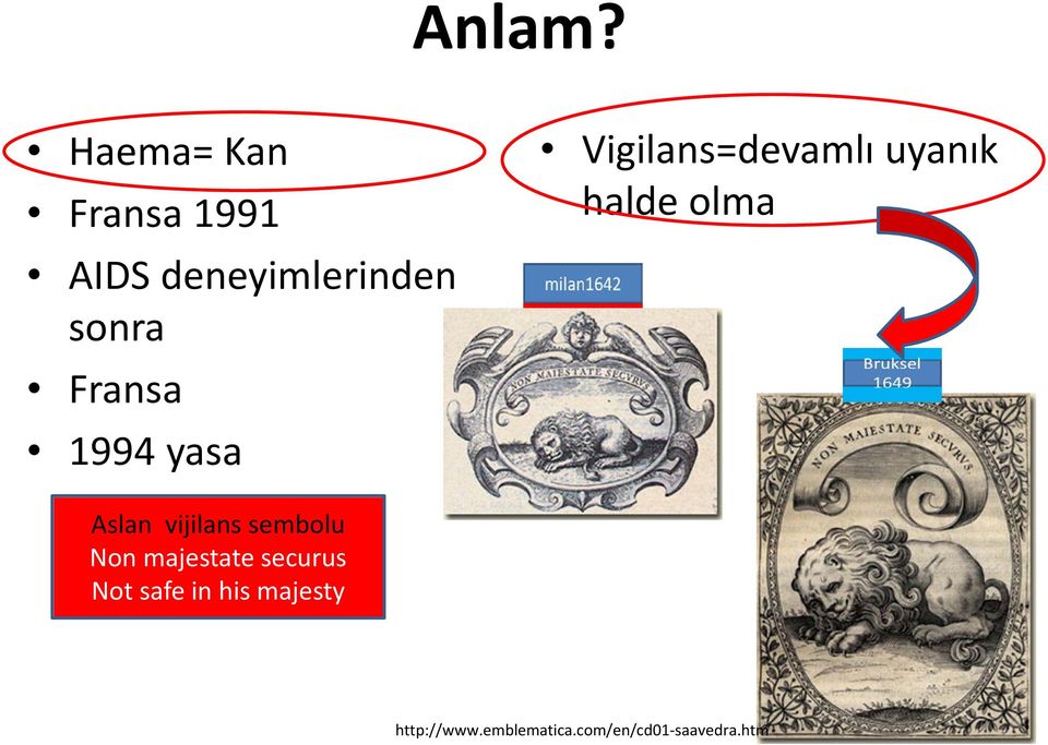 1994 yasa Vigilans=devamlı uyanık halde olma Aslan