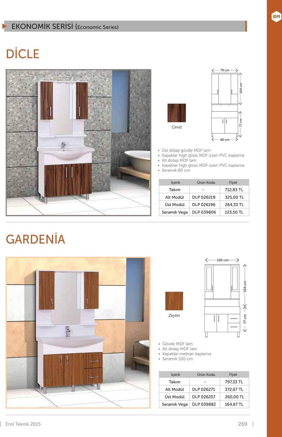 712,83 TL 325,00 TL 264,33 TL 123,50 TL GARDENİA 77 cm Zeytin Alt dolap MDF lam Kapaklar mebran