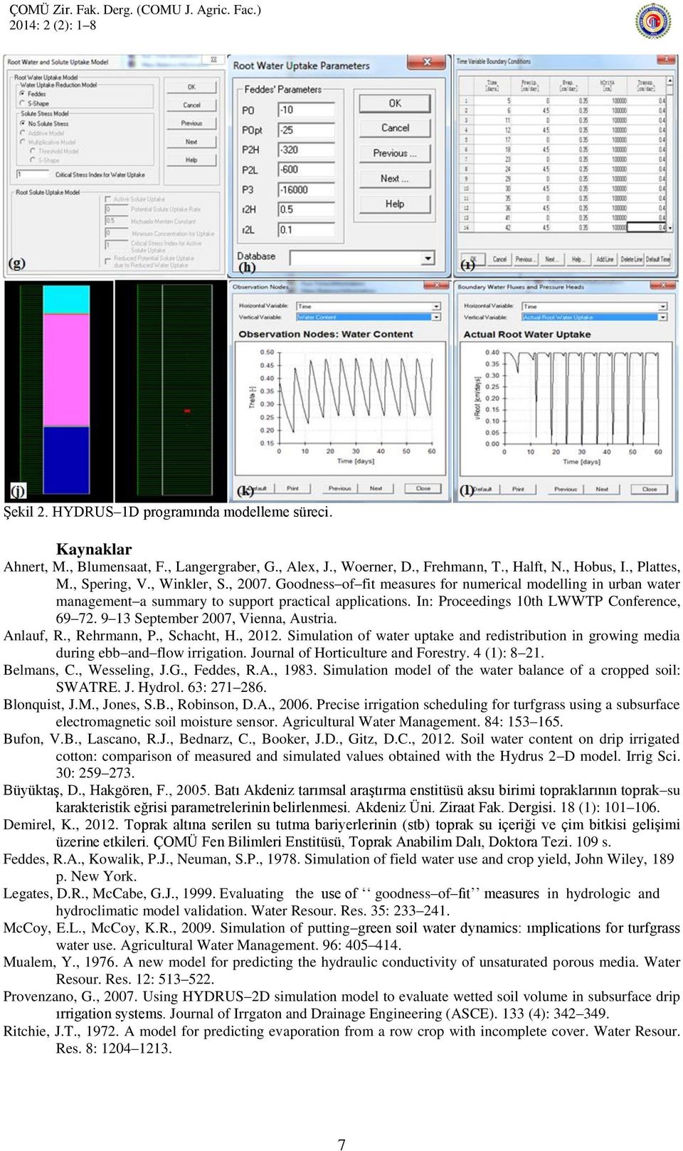 9 13 September 2007, Vienna, Austria. Anlauf, R., Rehrmann, P., Schacht, H., 2012. Simulation of water uptake and redistribution in growing media during ebb and flow irrigation.