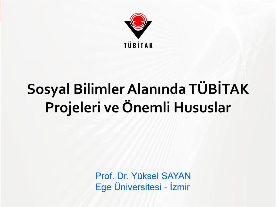 Hususlar Prof. Dr.