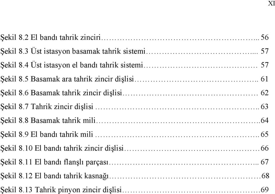 6 Basamak tahrik zincir dişlisi 6 Şekil 8.7 Tahrik zincir dişlisi.. 63 Şekil 8.8 Basamak tahrik mili.. 64 Şekil 8.