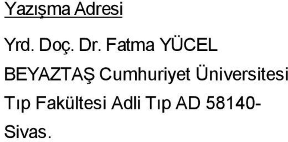 Cumhuriyet Üniversitesi Tıp