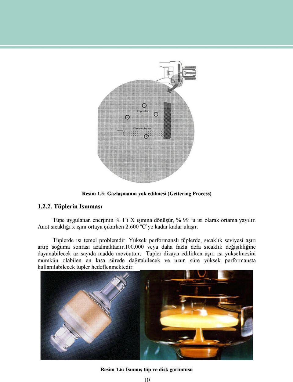 Yüksek performanslı tüplerde, sıcaklık seviyesi aşırı artıp soğuma sonrası azalmaktadır.100.