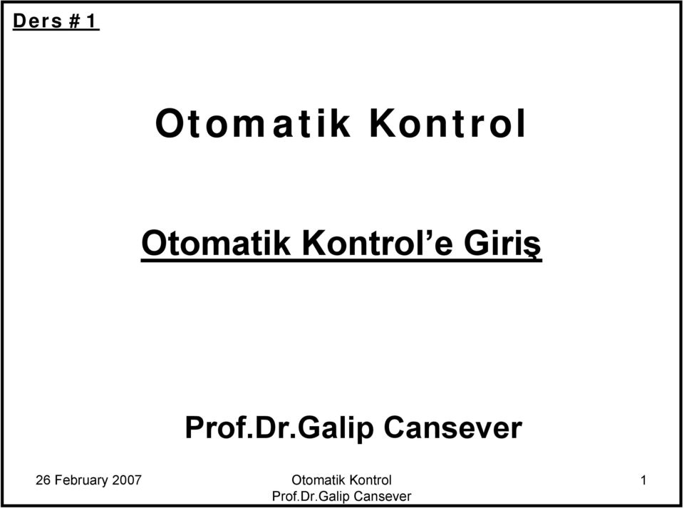 Kontrol 